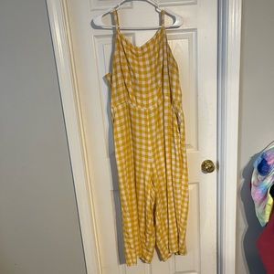 Old Navy plaid jumpsuit size XXL
